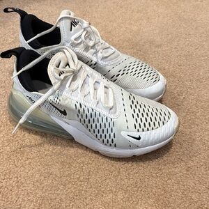 Nike Air Max 270 White and Black Sneakers